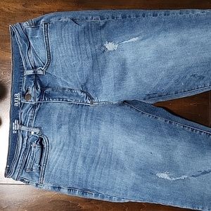 A.N.A. High-Rise Skinny Ankle Jeans Lightly Distressed Size 12